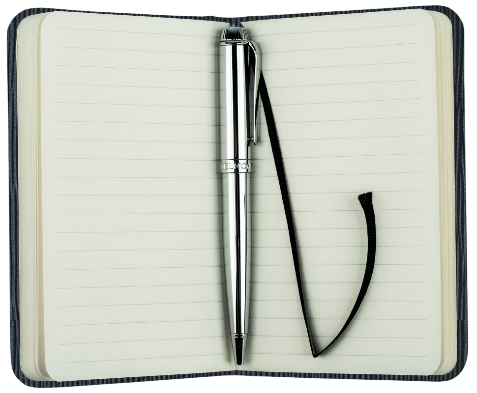 Notizbuch Pocket Format (gebunden) | Echtleder | PAGLIA schwarz